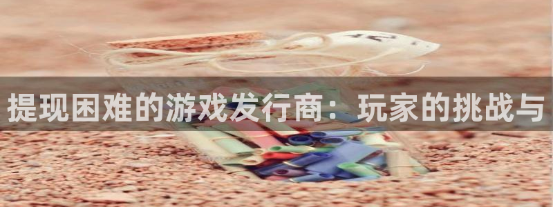 db电竞子经理人：提现困难的游戏发行商：玩家的挑战与